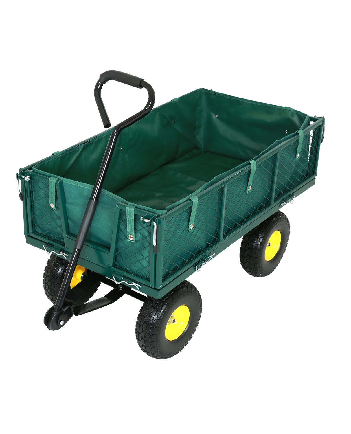 FROSAL Bollerwagen Phil – Gartenwagen pannensicher mit PU Rädern